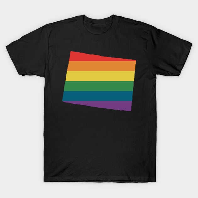 Colorado State Rainbow T-Shirt by n23tees